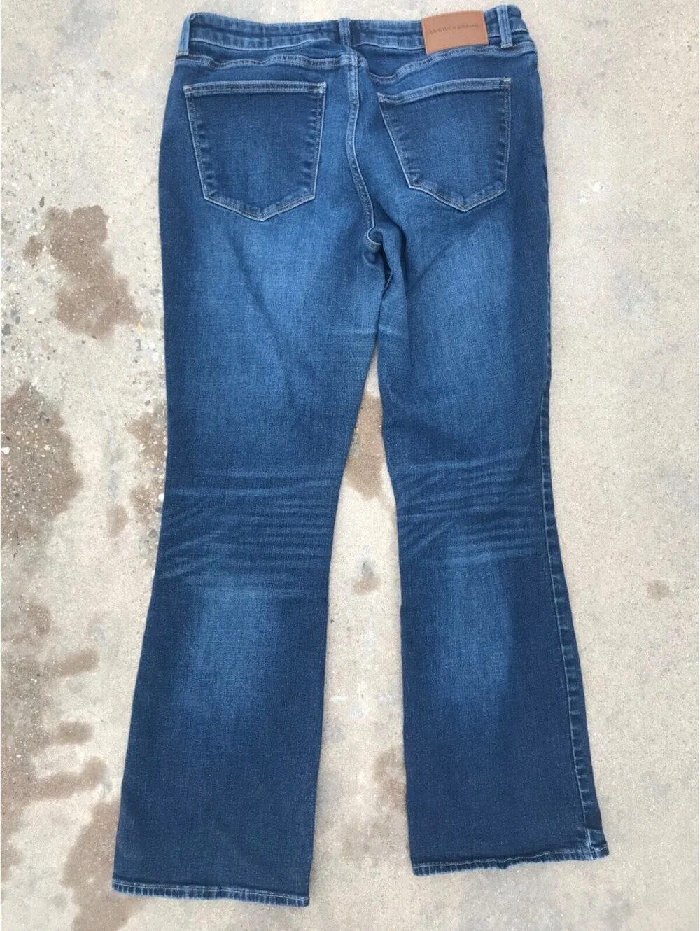 Lucky Brand Womens Lolita Boot Cut Blue Jeans 14/32R Stretch Cowgirl Lite Fading